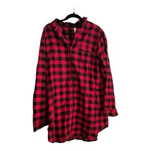 Gilligan and O’Malley Plaid Nightshirt EUC